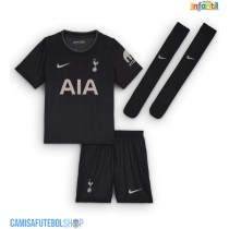 Camisa de time de futebol Tottenham Hotspur Radu Dragusin #3 Replicas 2º Equipamento Infantil 2025-26 Manga Curta (+ Calças curtas)
